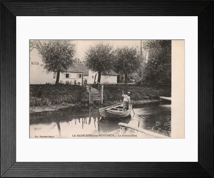 Framed Print : La Madelaine-sous-Montreuil - France - Wetlands Framed Print : La Madelaine-sous-Montreuil - France - Wetlands