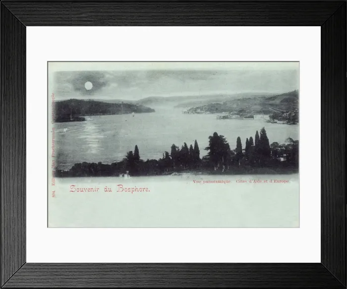 Framed Print : The Bosphorus, Turkey - The Coasts of Asia and Europe Framed Print : The Bosphorus, Turkey - The Coasts of Asia and Europe