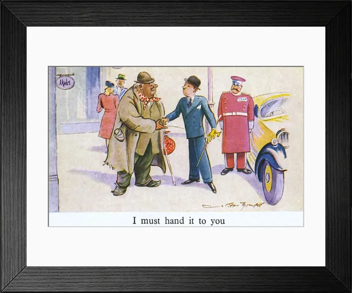 Framed Print : Generous donation to a tramp as well as a doorman Framed Print : Generous donation to a tramp as well as a doorman