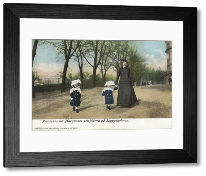 Framed Print : Princesses Margareta and Marta of Sweden on Skeppsholmen Framed Print : Princesses Margareta and Marta of Sweden on Skeppsholmen