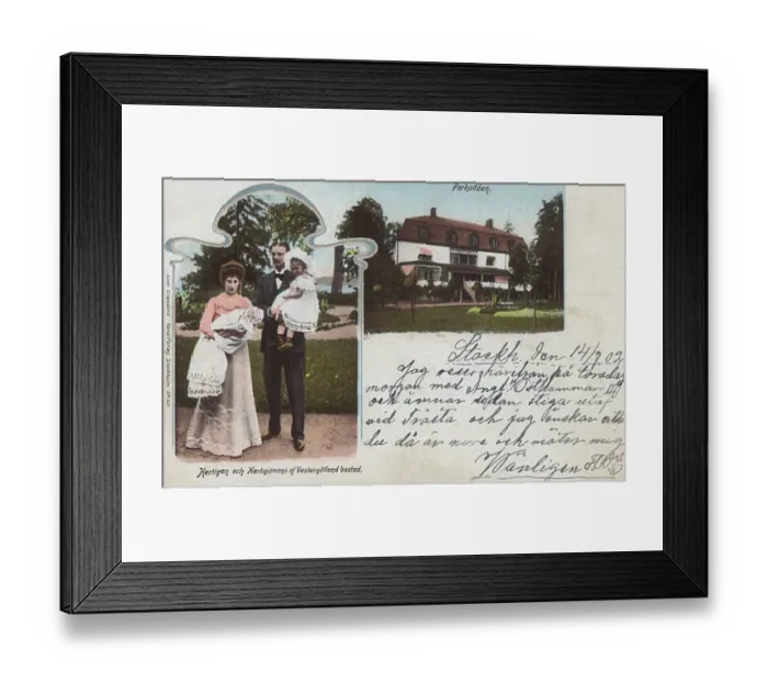 Framed Print : Prince Carl of Sweden, his wife and daughters Framed Print : Prince Carl of Sweden, his wife and daughters