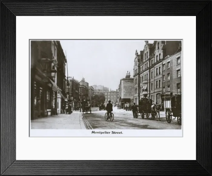 Framed Print : Montpelier Street, London Framed Print : Montpelier Street, London