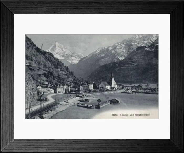 Framed Print : Fluelen, Switzerland and the Bristen Alp Framed Print : Fluelen, Switzerland and the Bristen Alp