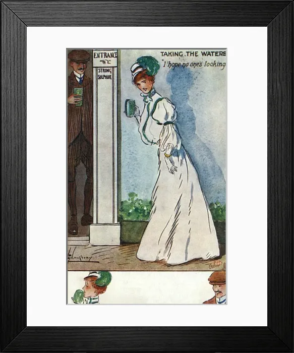 Framed Print : Taking the Waters - I hope no ones looking Framed Print : Taking the Waters - I hope no ones looking
