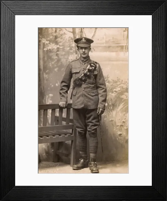 Framed Print : Young British Tommy - Studio Portrait WWI Framed Print : Young British Tommy - Studio Portrait WWI