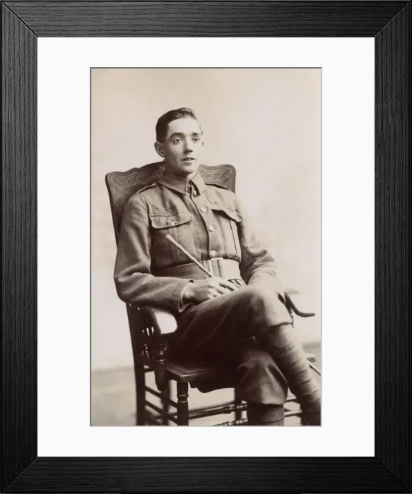 Framed Print : Young British Tommy - Studio Portrait WWI Framed Print : Young British Tommy - Studio Portrait WWI