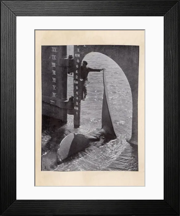 Framed Print : Propeller and rudder of large ship Framed Print : Propeller and rudder of large ship