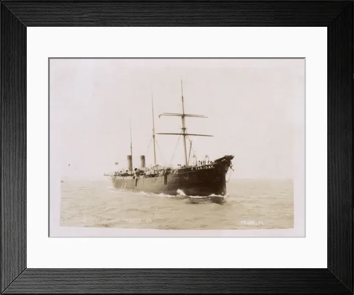 Framed Print : The Cable Ship Faraday in the mouth of the River Thames Framed Print : The Cable Ship Faraday in the mouth of the River Thames