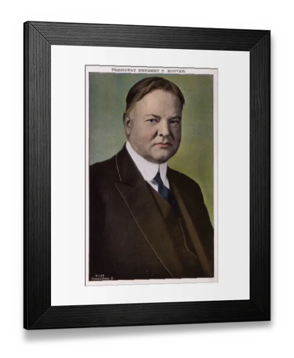 Framed Print : US President Herbert Hoover Framed Print : US President Herbert Hoover