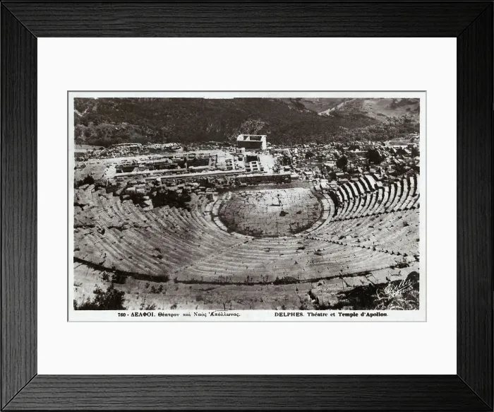 Framed Print : The Theatre and Temple of Apollo, Delphi, Greece Framed Print : The Theatre and Temple of Apollo, Delphi, Greece