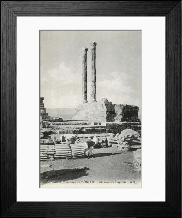 Framed Print : Roman site of Timgud - Algeria - Columns of the Capitol Framed Print : Roman site of Timgud - Algeria - Columns of the Capitol