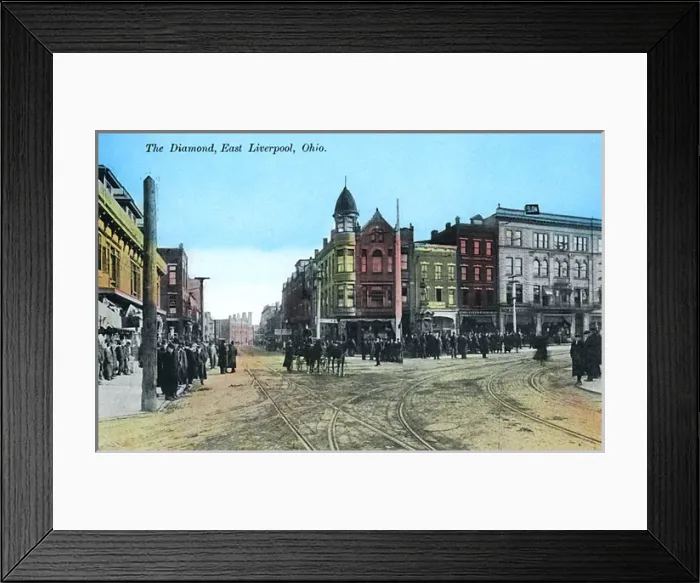 Framed Print : The Diamond, East Liverpool, Ohio Framed Print : The Diamond, East Liverpool, Ohio
