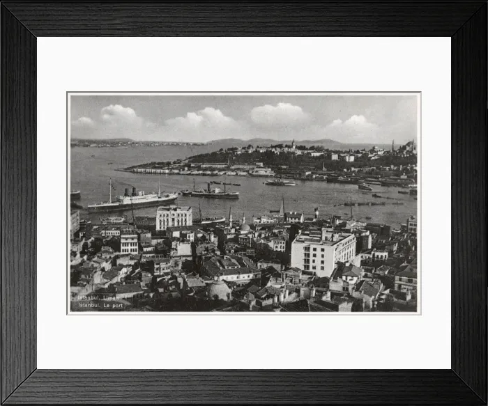 Framed Print : View toward the Tophane Palace from Galata Tower, Istanbul Framed Print : View toward the Tophane Palace from Galata Tower, Istanbul