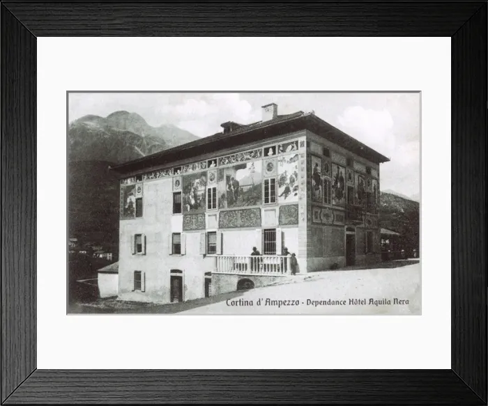 Framed Print : Hotel L Aquila Nera at Cortina d Ampezzo, Italy Framed Print : Hotel L Aquila Nera at Cortina d Ampezzo, Italy