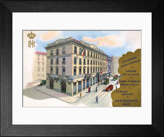 Framed Print : Hotel Regina, Milan, Italy Framed Print : Hotel Regina, Milan, Italy