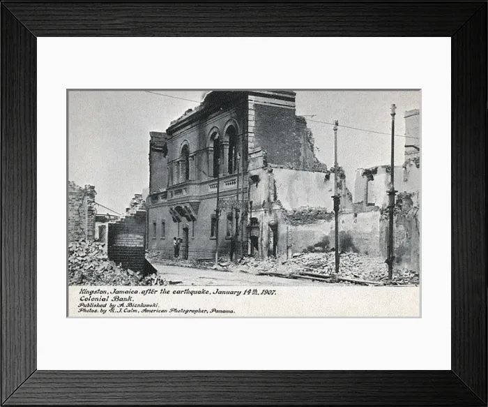 Framed Print : Disastrous Earthquake, Kingston, Jamaica - January 14th 1907 Framed Print : Disastrous Earthquake, Kingston, Jamaica - January 14th 1907