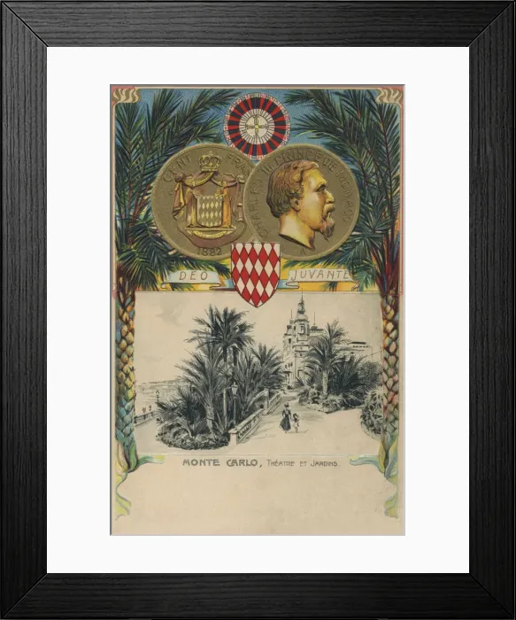 Framed Print : Monte Carlo, Monaco - Theatre and Gardens Framed Print : Monte Carlo, Monaco - Theatre and Gardens