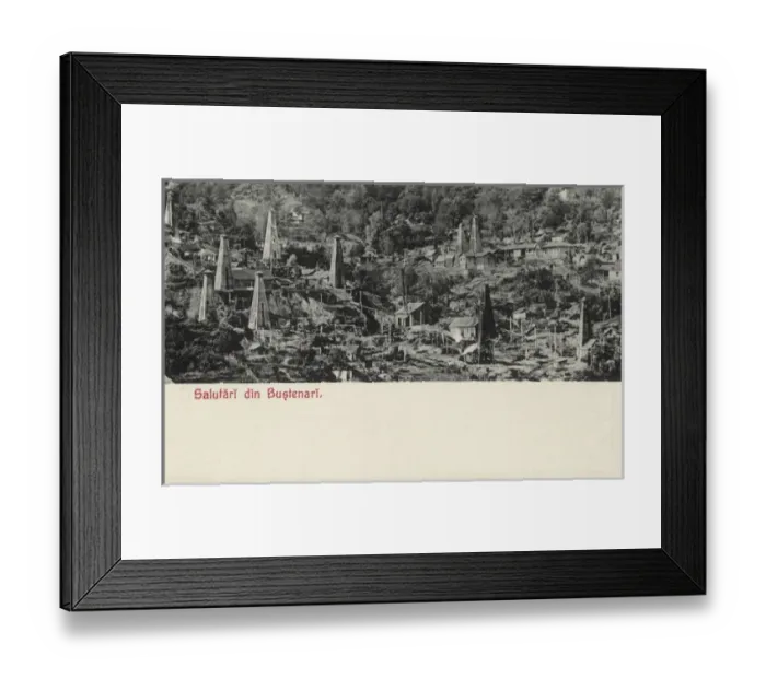 Framed Print : Bustenari Oilfield, Romania Framed Print : Bustenari Oilfield, Romania