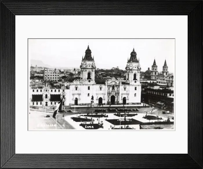 Framed Print : Peru - The Cathedral of Lima - Plaza de Armas Framed Print : Peru - The Cathedral of Lima - Plaza de Armas