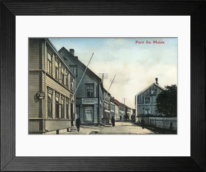 Framed Print : A street in Molde, Norway Framed Print : A street in Molde, Norway