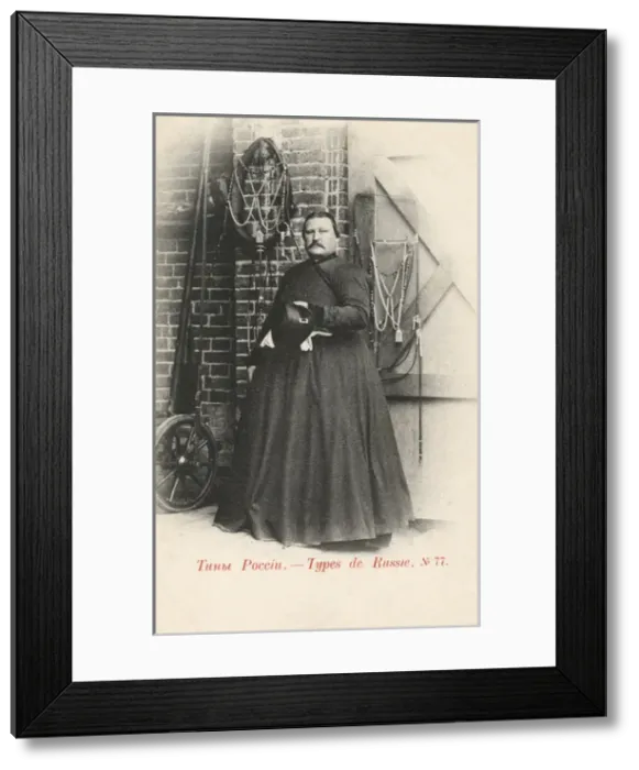Framed Print : A burly Russian coachman Framed Print : A burly Russian coachman