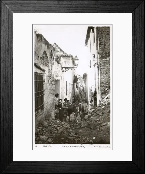 Framed Print : Malaga - Spain - Calle Pintoresca Framed Print : Malaga - Spain - Calle Pintoresca