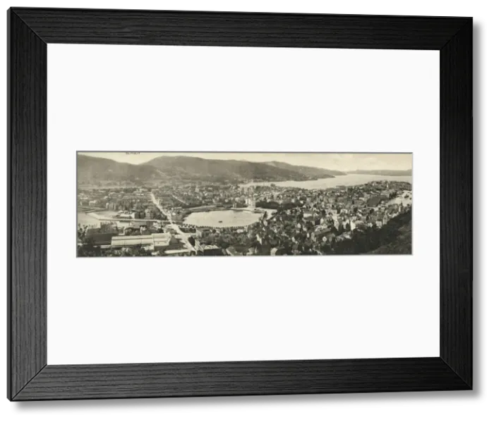 Framed Print : Bergen, Norway - Panoramic view Framed Print : Bergen, Norway - Panoramic view