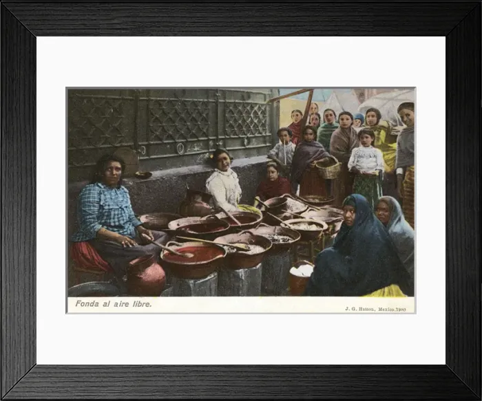 Framed Print : Mexico - Outdoor Catering Framed Print : Mexico - Outdoor Catering