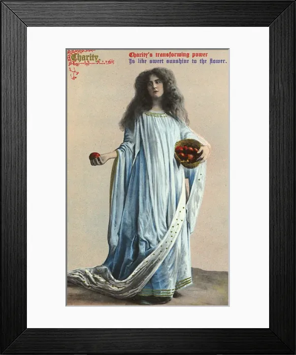 Framed Print : Personification of Charity - Sweet Sunshine to the Flower Framed Print : Personification of Charity - Sweet Sunshine to the Flower