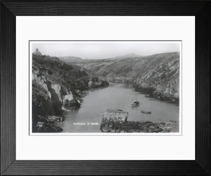 Framed Print : Porthclais Bay, St. Davids, Pembrokeshire, Wales Framed Print : Porthclais Bay, St. Davids, Pembrokeshire, Wales