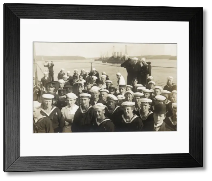 Framed Print : US Sailors and Swedish Coastal Artillerymen - Stockholm Framed Print : US Sailors and Swedish Coastal Artillerymen - Stockholm