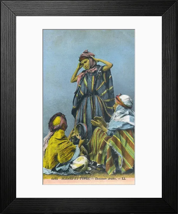 Framed Print : Algeria - Arabian Dancers Framed Print : Algeria - Arabian Dancers