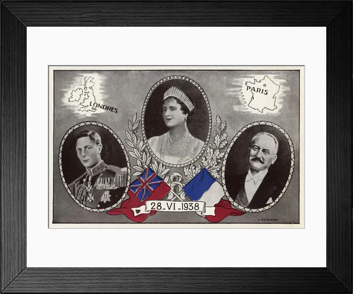 Framed Print : Unity between British Royalty and the French Goverment Framed Print : Unity between British Royalty and the French Goverment