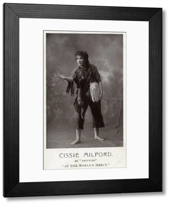 Framed Print : Cissie Milford as Skittles - At The Worlds Mercy Framed Print : Cissie Milford as Skittles - At The Worlds Mercy