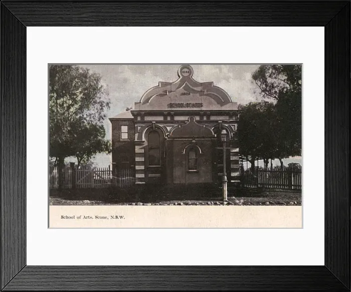 Framed Print : School of Arts, Scone, New South Wales, Australia Framed Print : School of Arts, Scone, New South Wales, Australia