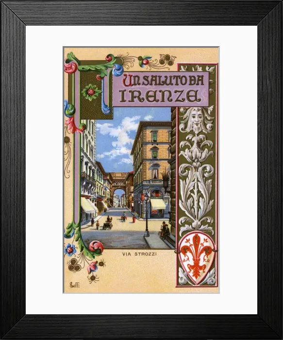 Framed Print : Via Strozzi, Florence, Tuscany, Italy Framed Print : Via Strozzi, Florence, Tuscany, Italy