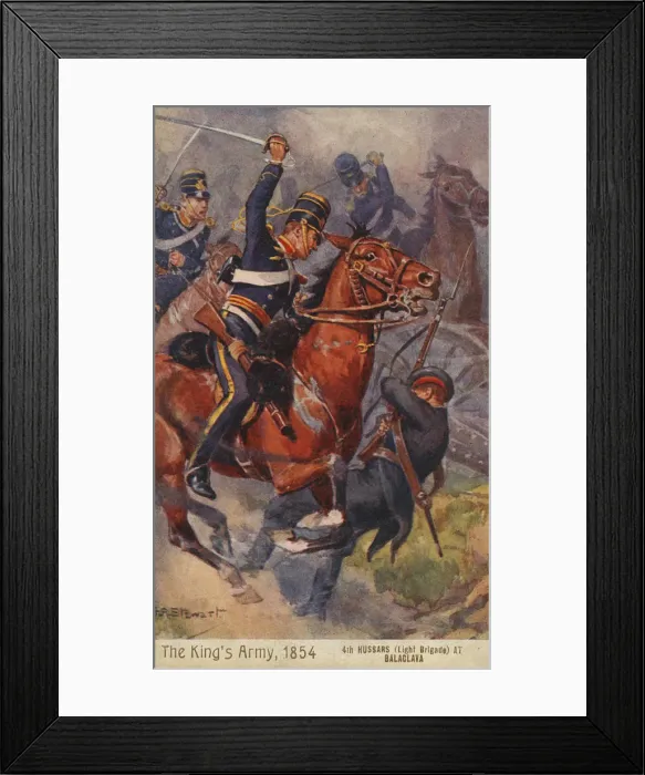 Framed Print : The Charge of the Light Brigade - Balaclava, Crimean War Framed Print : The Charge of the Light Brigade - Balaclava, Crimean War