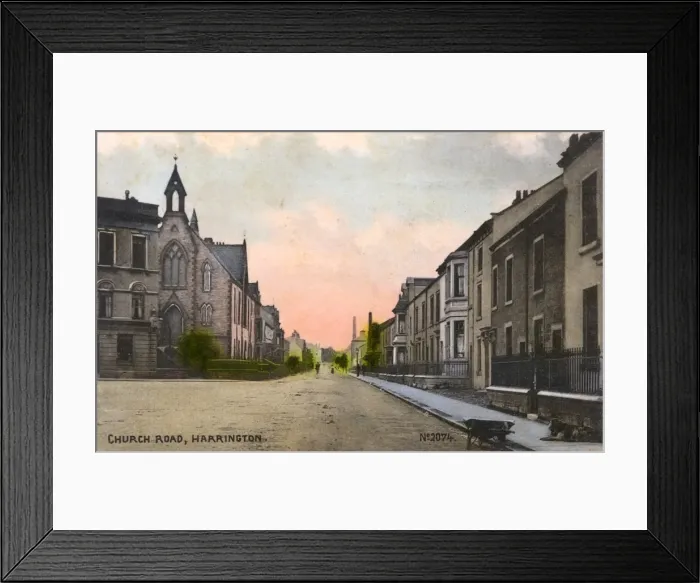 Framed Print : Church Road, Harrington, Cumbria Framed Print : Church Road, Harrington, Cumbria