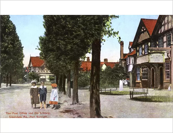 The Post Office and Library, Greendale Road, Port Sunlight