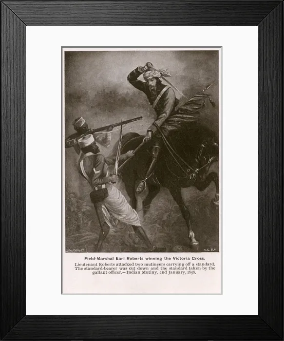 Framed Print : 1st Earl Roberts winning the Victoria Cross - Indian Mutiny Framed Print : 1st Earl Roberts winning the Victoria Cross - Indian Mutiny