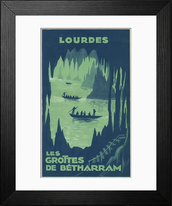 Framed Print : Lourdes, France - The Betharram Caves Framed Print : Lourdes, France - The Betharram Caves