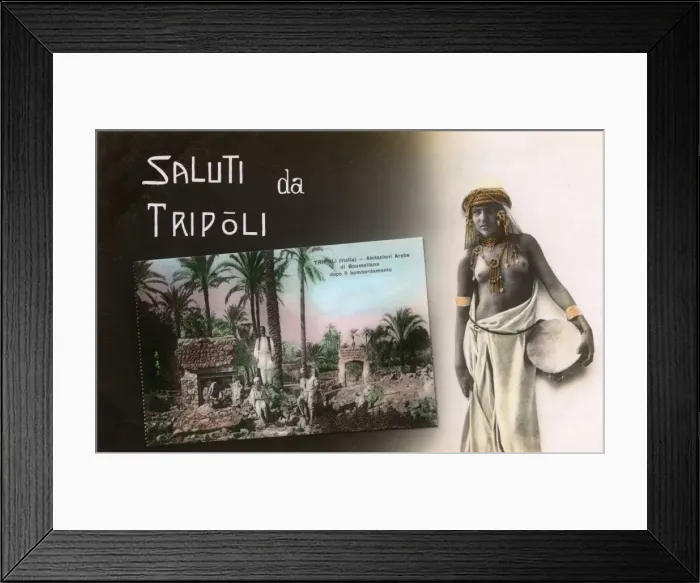 Framed Print : Tripoli, Libya - Italo-Turkish War damage and exotic dancer Framed Print : Tripoli, Libya - Italo-Turkish War damage and exotic dancer