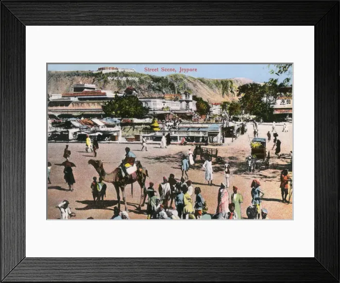 Framed Print : Jaipur, Rajastan, India - General Street Scene Framed Print : Jaipur, Rajastan, India - General Street Scene