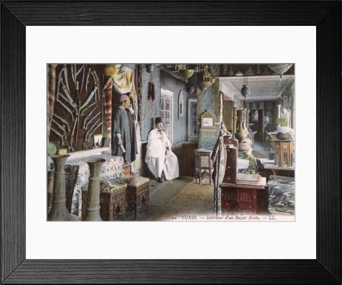 Framed Print : Lavish interior of an Arab Bazaar, Tunis, Tunisia Framed Print : Lavish interior of an Arab Bazaar, Tunis, Tunisia