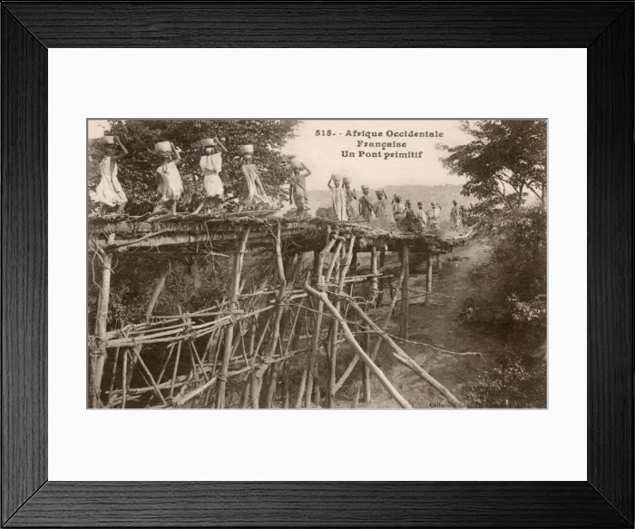 Framed Print : A rather basic bridge - Senegal, West Africa Framed Print : A rather basic bridge - Senegal, West Africa