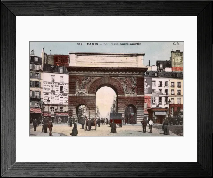 Framed Print : Porte Saint Martin, Paris, France Framed Print : Porte Saint Martin, Paris, France
