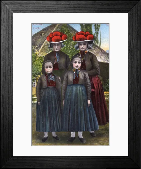 Framed Print : Gutacher costume - South West Germany Framed Print : Gutacher costume - South West Germany