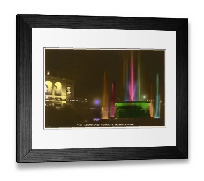 Framed Print : The Illuminated Fountain, Bournemouth Framed Print : The Illuminated Fountain, Bournemouth