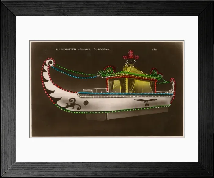 Framed Print : Blackpool, Lancashire - Illuminated Gondola Framed Print : Blackpool, Lancashire - Illuminated Gondola