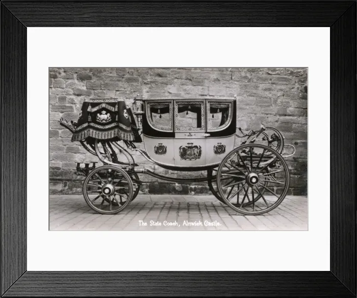 Framed Print : The State Coach - Alnwick Castle, Northumberland Framed Print : The State Coach - Alnwick Castle, Northumberland